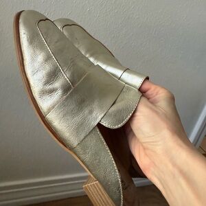 Free People Metallic Loafers - Size 9